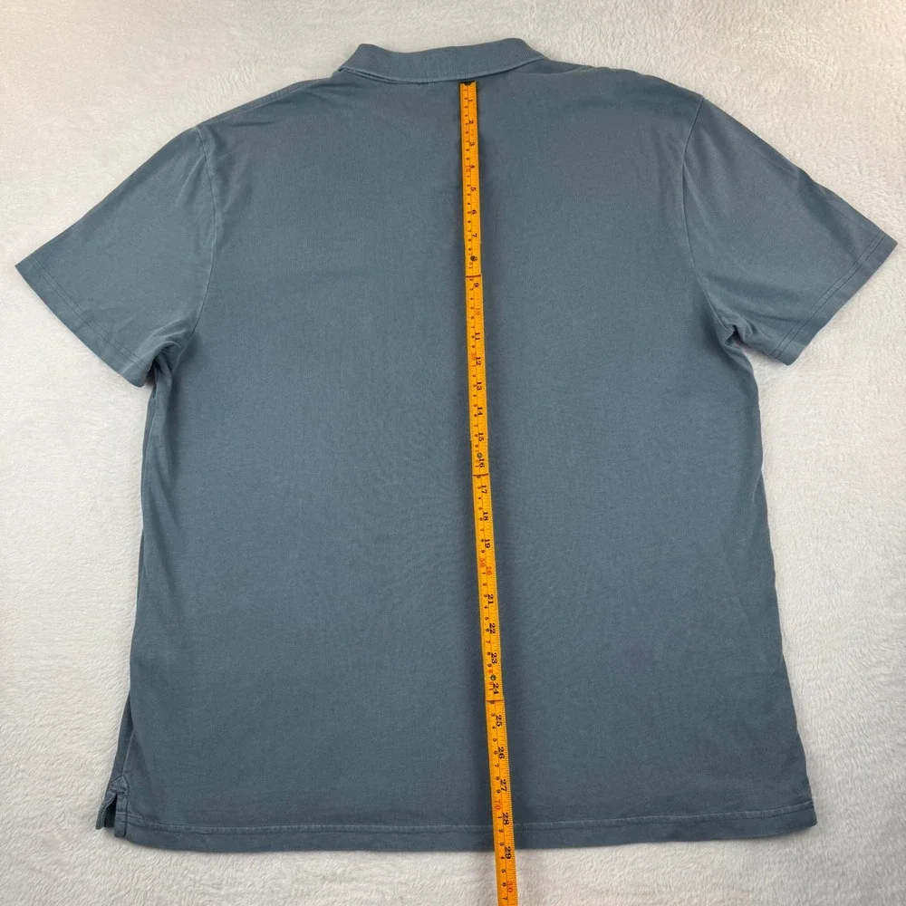 Levi's Polo Shirt Mens Large Blue-Grey Relaxed Fit Short Sleeve Embroidered Logo
